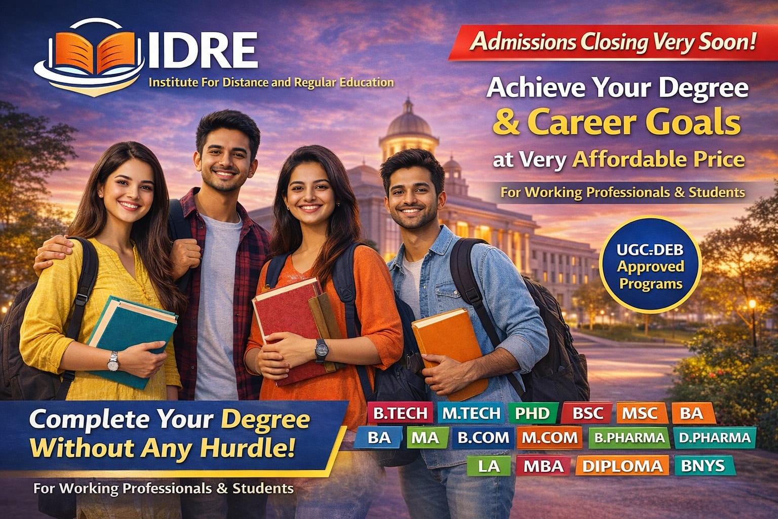 IDRE -- Institute for Distance & Regular Education | UGC-Aligned ...